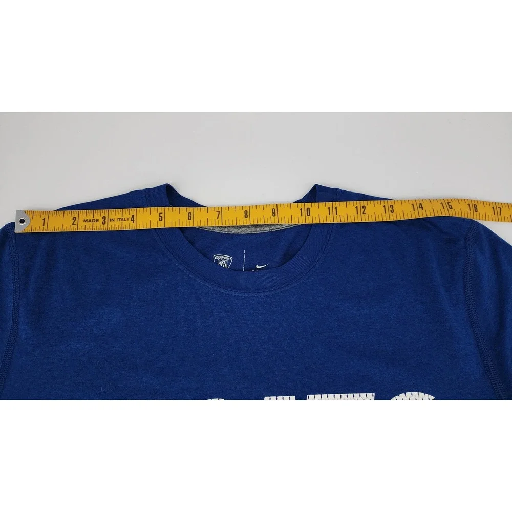 Nike Indianapolis Colts NFL Training Mens Small Blue Dri-FIT L/S Shirt